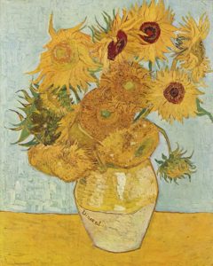 Twelve sunflowers by Vincent van Gogh